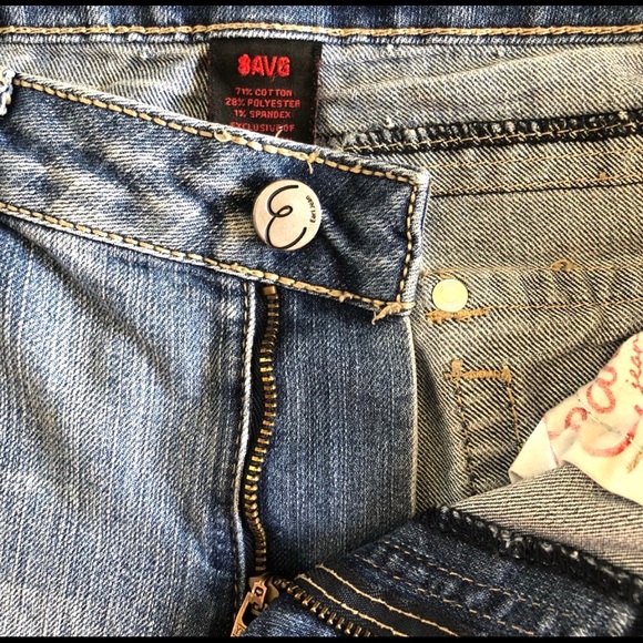 Earl Jeans, Size 8 Straight Leg Embroidered EUC Medium/Light Wash - Picture 8 of 8